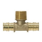 1 Pack Xfitting 3 4  Pex A Male Tee  3 4  Mnpt Expansion Tee  Lead Free Brass