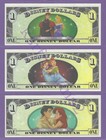 2013 D  1 Walt Disney World Villain   Heroes Disney Dollars 3x Match   D005198