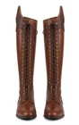 Custom Leather Horse Riding Boots - Tall English Lace-up Equestrian Boots With