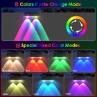 8pack Led Solar Fence Lights Deck Door Wall Stair Step Outdoor Garden Decor Lamp