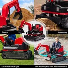Joyldias Red 360   12v Battery Kids Ride On Excavator Tracked Wheel W  Remote mp3