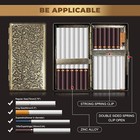 Vintage Cigarette Case Lighter For 100 s Retro Metal Holder Smoking Boxes Gifts