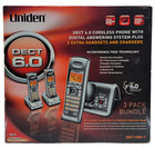 Uniden Dect2080-3 Cordless Phone System 3 Handsets Answering Machine