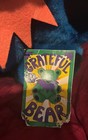 Blue Grateful Dead Plush Bear With Tags 1990 Liquid Blue Vintage Orange Collar