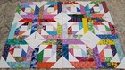 12  pineapple Blossom  quilt Top Fabric Blocks Squares