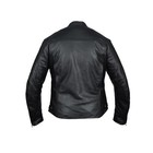 High Mileage Men s Black Vented Premium Leather Scooter Jacket
