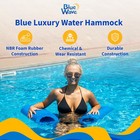 Water Hammock For Swimming Pools - Blue Luxury Nbr Foam Rubber Float