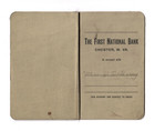 1940s The First National Bank Book Savings Chester  Wv No  1227 Vtg