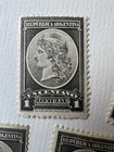 Argentina 1 Centavo Oficial Stamps Lot Of 7 Liberty Vintage Unused