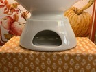 Pillivuyt france williams Sonoma solid White Porcelain Gravy Boat   Warmer nice 