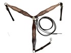Leather Headstall   One Ear Breastplate For Horse Western Tack Set With Buffing