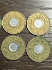 Vintage New York City Transit Tokens   Bimetallic  bullseye  1986- 1995 Lot Of 6