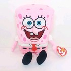 Ty Spongebob Pink Pants Beanie Babies Cancer Awareness Plush W  Tag Vtg  2006  B
