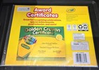Crayola Golden Crayon Certificate Awards 24 Ct Good Work Behavior Home School