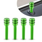 4pcs Car Lock Knobs  Aluminum Alloy Door Lock Cover Decor  1 93  X 0 47  Green