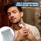 Wahl Usa Stainless Steel Lithium Ion 2 0  Beard Trimmer For Men  Electric Shaver