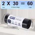 60 Portable Toilet Bags  8 Gallon Camping Bags 8-gallon  Black 