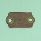 1947 Bedford County Pennsylvania Vintage Dog License Permit Tax Tag