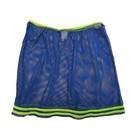 Vintage Y2k Vm Sport By Via Marina Blue Mesh Mini Skirt Neon Rave 90s Festival