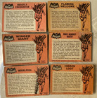 Vintage Topps 1966 Batman Black Bat  Lot Of 6 - Cards 50 Thru 55