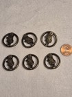 Nicky Epstein Buttons  Brass Lot Of 24 Shy Little Girl In Dress  1  Diameter Nos