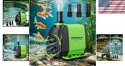 Ultra-quiet 800gph Pond Pump With Adjustable Flow - Ideal For Koi And Fountains