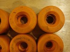 Lot Of 8 Vanathane Rental Roller Skate Wheels  Orange  Vintage