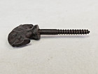 Antique Cast Iron Ornate Cheval Mirror Screw 3  Long Very Good Condition