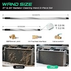 Pyqpyq 47    24  Radiator Cleaning Wand 2-piece Set  4500 47in-24in  Black