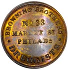  1848  New York City Ny 59b  r-7  Browning Bros Druggists Merchant Token