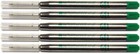 5 Monteverde Ballpoint Pen Refills  Parker Style  Gel Ink  Fine Point  Green Ink