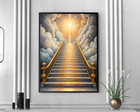 Divine Path To Heaven Religious Wall Art Print Canvas Poster Artprint Painting