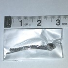 Silver Tone Flower Hair Clip  Rhinestone Accents  Decorative Metal