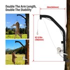 For Hunting Game Winch Lift 400lb 23ft Tree Mount Hoist Deer Hoist