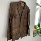 Vintage 30s 40s Field   Stream Gordon   Ferguson Goatskin Leather Jacket 41 X 29