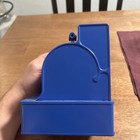 Vintage Uncle Sam s 3 Coin Blue Metal Register Bank