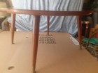 Mid Century Modern 32  Round Thin Edge  Eames Era 16 t Coffee Table Tapper Legs
