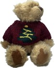 Vintage Russ Berrie Fireside Teddy Bear Plush Christmas Holiday