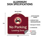 Designer Series Sign - School Parking Sign Reserved For Faculty And Visitors    