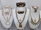 Huge    35-pc Vintage   Modern Jewelry Lot Chico s Lia Sophia Laurel Burch Lucky