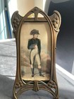 Antique Art Nouveau French Bronze Easel Picture Frame C  1895-1910 9  X 4 