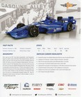2016 -  Irl Hand Signed  autographed  Hero Card - Jose Newgarden - 8 x10 