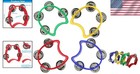 Compact 2 Pack Tambourines With Jingle Bells - Perfect For Anytime Play