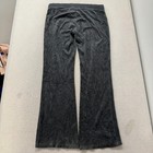Bebe Women s Charcoal Gray Velour Flared Track Pant Loungewear Low Rise Size L
