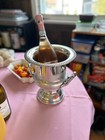Vintage Leonard Silver Plate Champagne Ice Bucket 10    H Georgian Pattern