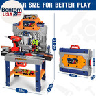 Kids Tool Bench Set With Electric Drill And Realistic Tools  Construction Workbe