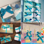 Teal Ribbon 3 8 Inch X 25 Yards Thin Turquoise Blue Satin Ribbon For Gift Wrappi