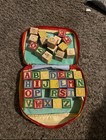 Vintage Wood Alphabet Block Set With Carrying Case My Kids Toy Mfg  Co 