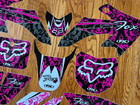 Fx Crf50f Graphics Decals Kit Pink Floral Honda Crf 50    2004 To 2024  