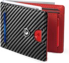 Men Carbon Fiber Rfid Blocking Bifold Slim Wallet 11 Card Slots